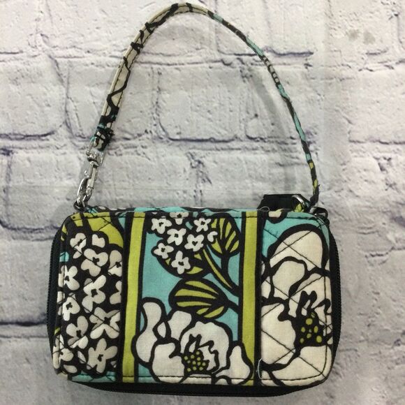Vera Bradley Wallet Size 3" x 6" Multi Colors Zip Around - Picture 1 of 9